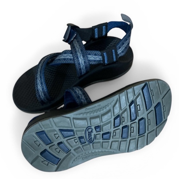 Chaco Z/1 Classic Sandals Blue Adjustable Hiking Trail Water Outdoor Kid Size 12 - Picture 8 of 9